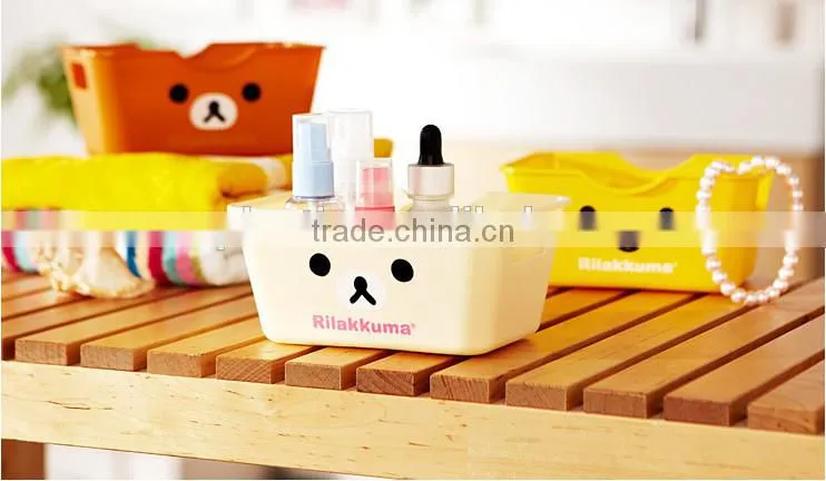 Wholesale cartoon colorful 2 piece plastic storage box/plastic storage box/cartoon plastic storage box