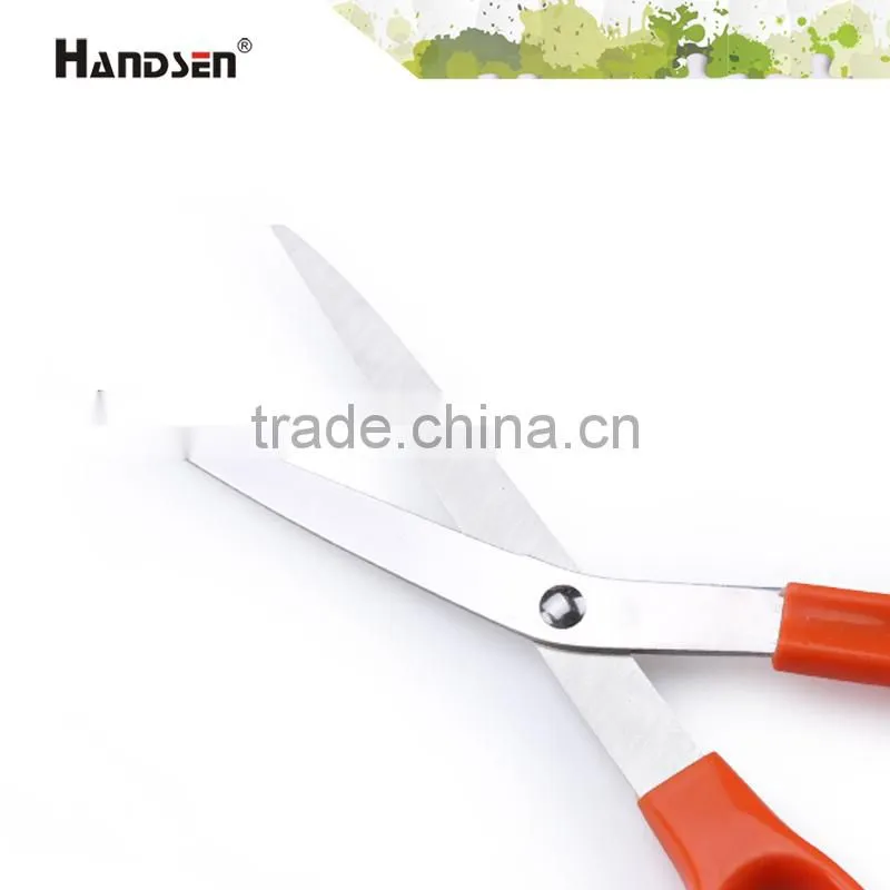 8" plastic handle popular and cheap ergonomically scissors
