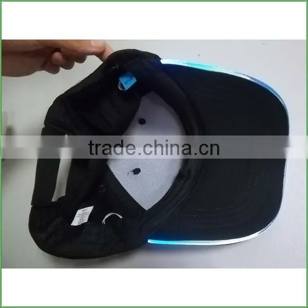 camouflage led cap solar led light cap with 3D embroidery
