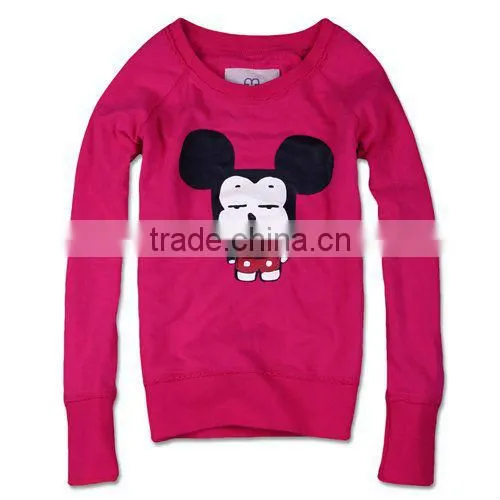 Women Round Collar Pullover Hoodies