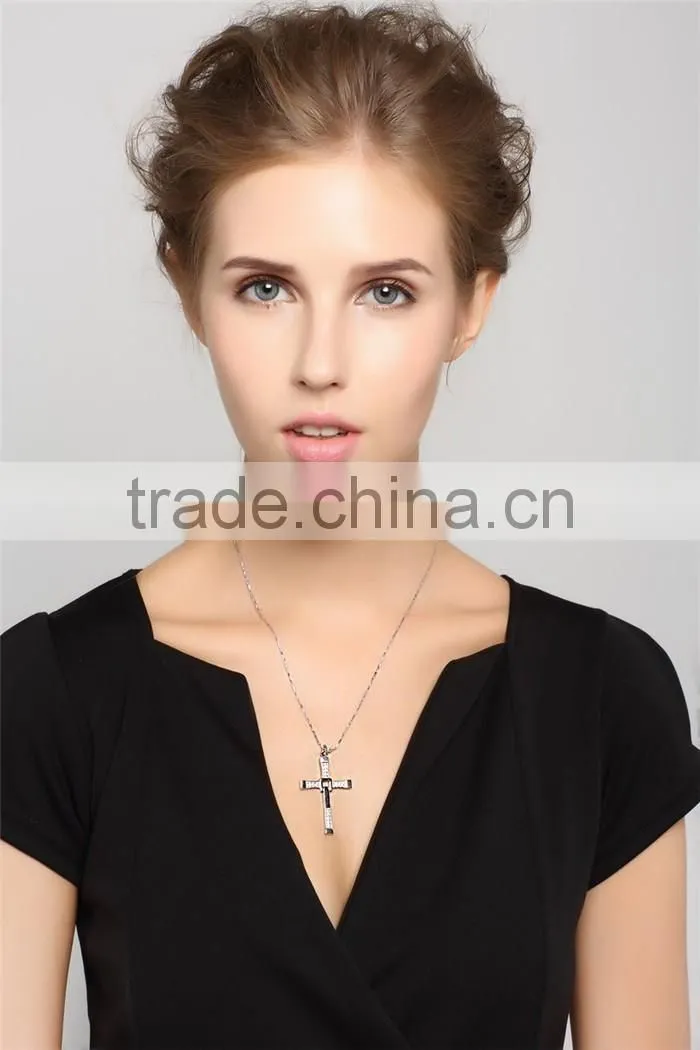 925 Sterling Silver Jewelry pendant Popular Cross Forever Design for lovers