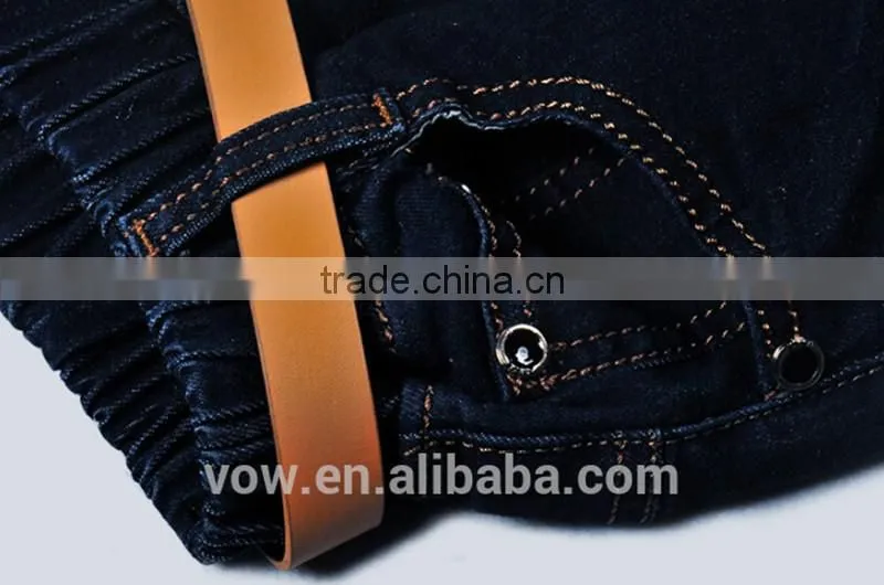 nice washing kids clothes girls belted denim funky jeans hip hop kids jeans VOWCJ7186