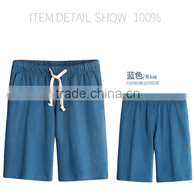 Hot Sale Man's Blank Short Pants 100%Combed Cotton Dry Fit Shorts