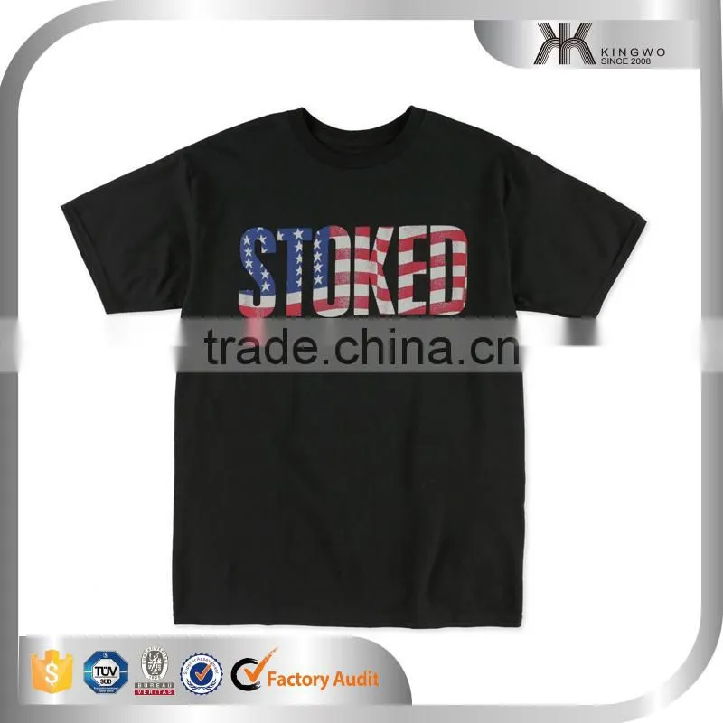 fashionable couples printed black and white custom t-shirt
