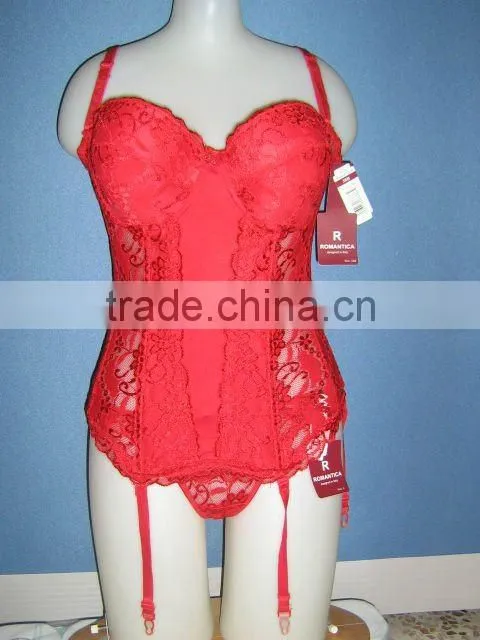 New design of ladies corset underwear body shaper ladies bustier lace corset 20#