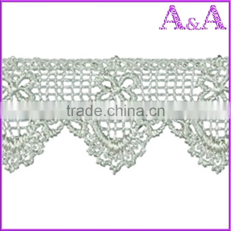pretty ladies embroidery cotton flower lace trim black lace