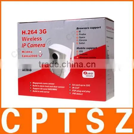 Wireless WIFI Day Night Infrared IP Camera with PIR Function and Door Sensor, Supports Mobile View