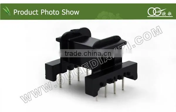 EF2507 horizontal pin 4+4 bobbin for 220v 12v step down transformer bobbin