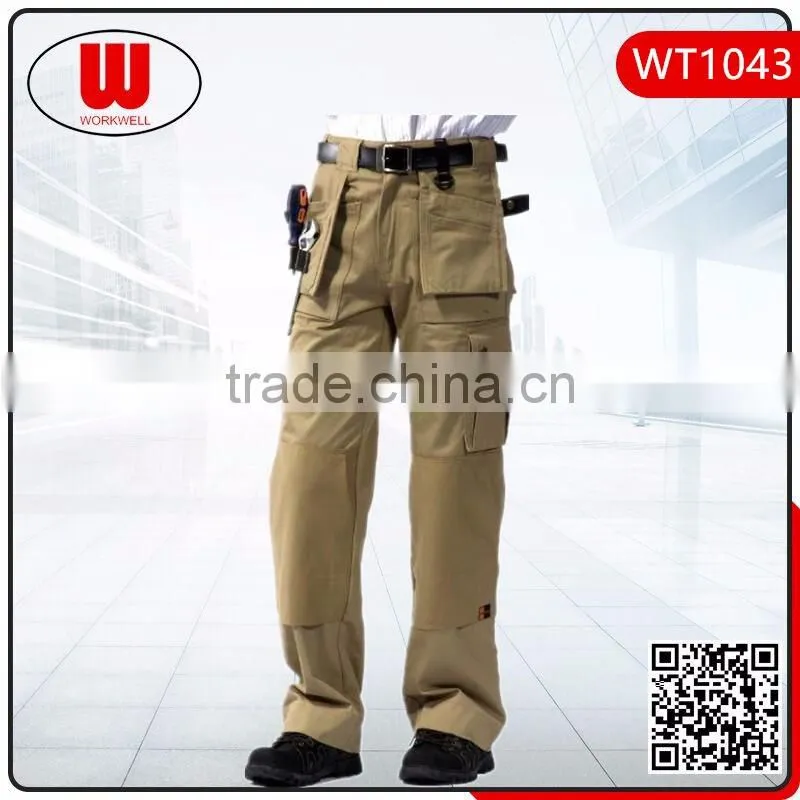 Six pockets workwear plus size pants