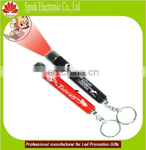 pure metal 3D keychain flashlight led keychain