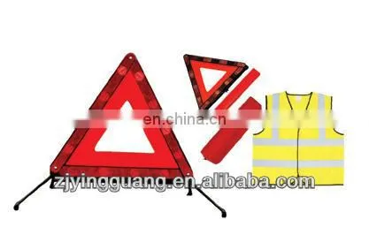 customizable flashing light car emergency triangle