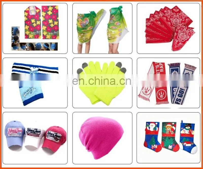 Wholesale knitted custom printed polyester satin scarf