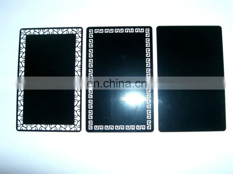 Fashion Black Sublimation Metal Business Cards