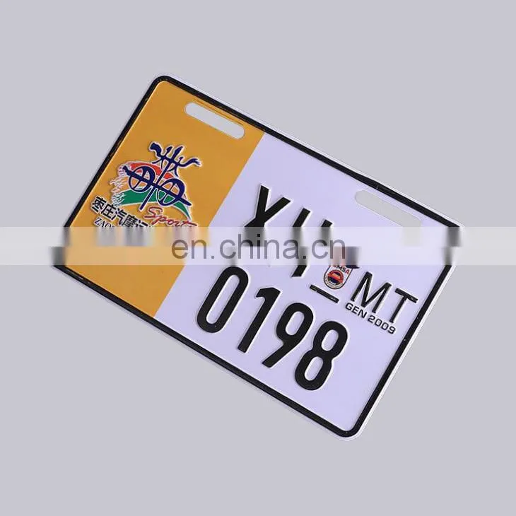 Custom Wall Decoration Metal Namplate Wholesale Custom Embossed Car Logo Decorative License Plate