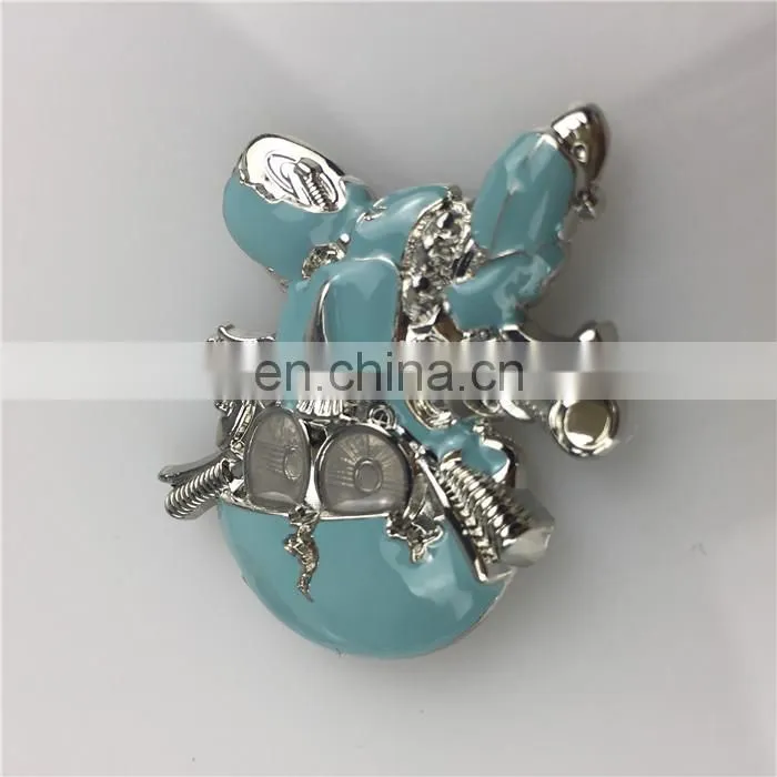 Hot selling 3D Robotic Doll metal badge custom logo name plates