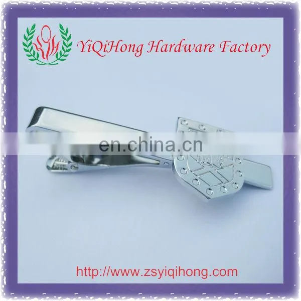 Silver metal tie clip