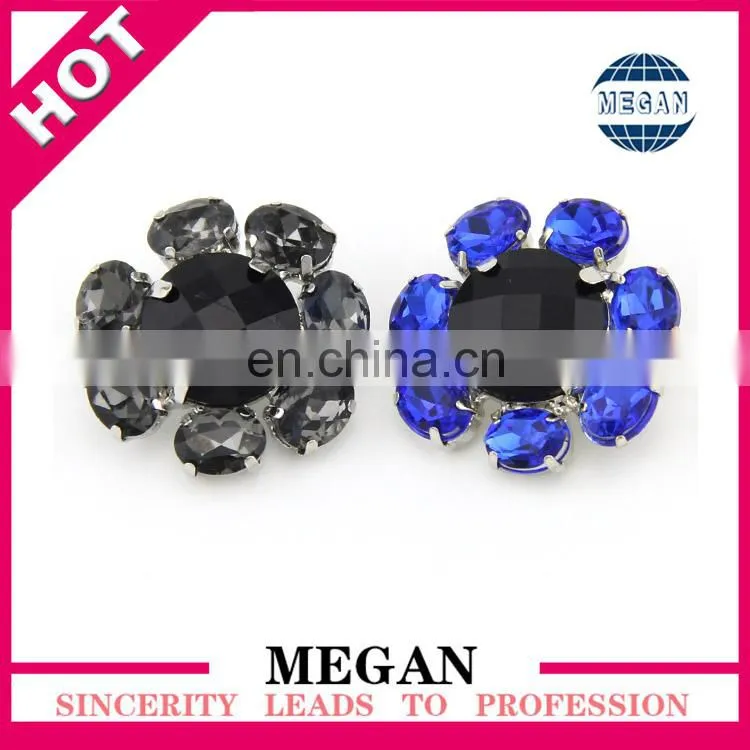 2017 Fashion wholesale cheap acrylic rhinestone buttons