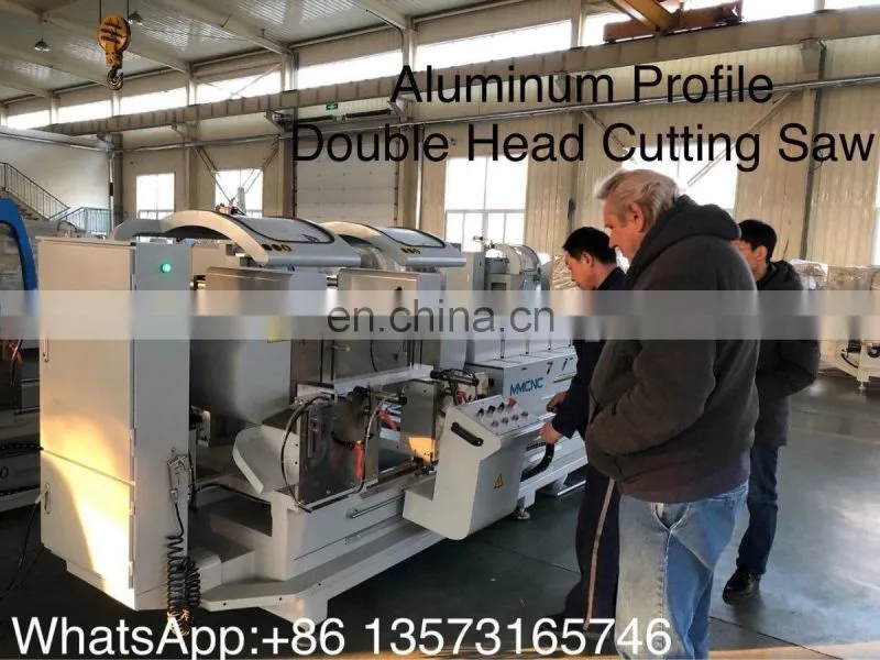 Aluminum Profile CNC Double Head Precision Cutting Saw Window Door Machine