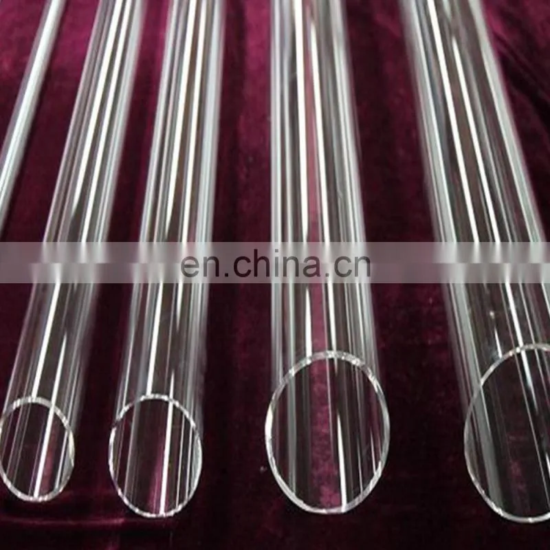 Whole one shape without welded lucency transparency Square Shape Quartz Tube