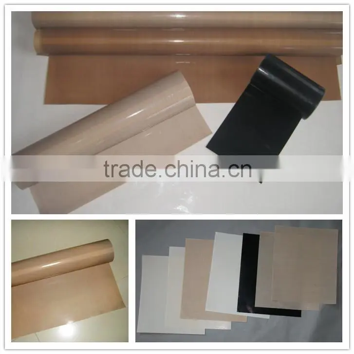 Heat resistant 1000mm width teflon finish fabric jumbo roll for free sample