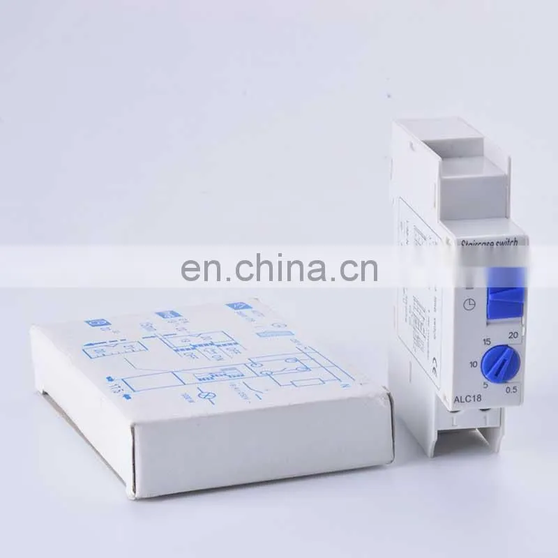 ALC18 Din rail Staircase Lighting Timer Switch timer relay 220VAC 16A used for corridor lighting Mechanical Din Rail timer