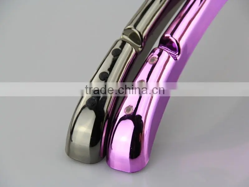 wholesale electronic plated hanger with antislip notch for clothes