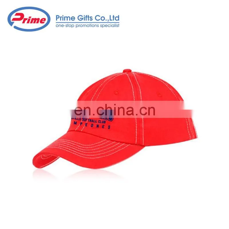 6 Panel Unconstructed Retro Fitted Promotional Logo Printed Custom Baseball Cap