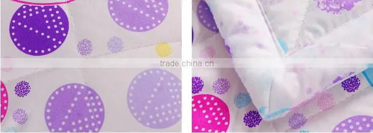 Cheap purple red dot reactive print sleeping summer quilt