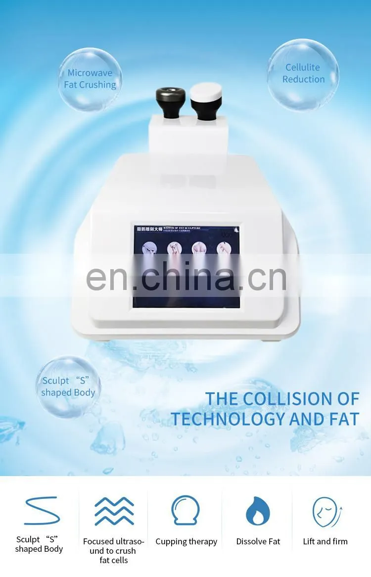 RF Vacuum Microwave Fat Crushing Body Shaping Instrument Cellulite Reduction Cupping Therapy Weight Loss Body Slimming Machine