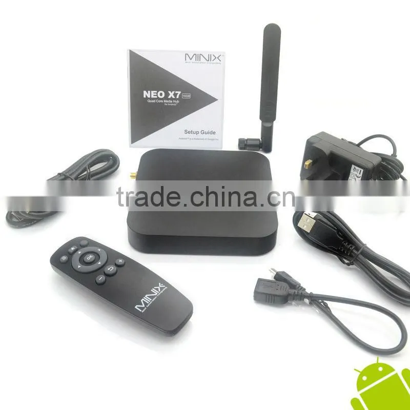 New coming! MINIX NEO X7 TV BOX with Bluetooth External wifi antenna Quad Core TV Box RK3188 2G/16G
