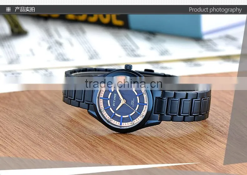 Gold Stainless Steel Jewelry Dial Date Watch 50m Water Resistant