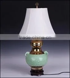 Chinese Longquan Celadon Style Ceramic Lamp