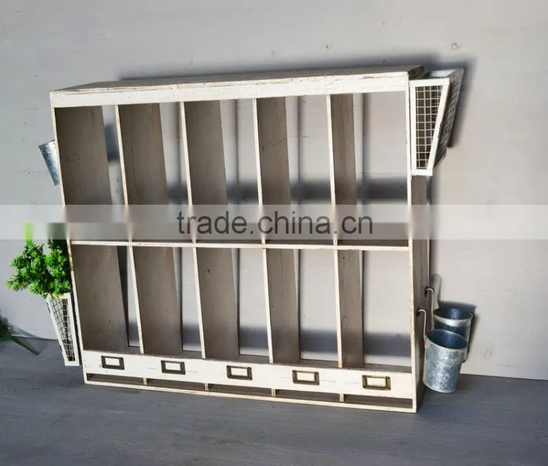 wholesale antique wooden craft wall shelf
