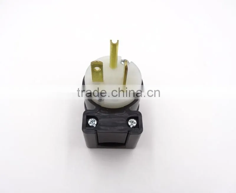 Super Tough Nylon Black-beige nema 5-15 plug/Right Angled NEMA 5-15P/Industrial Plug