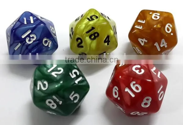 High quality plastic custom made dice