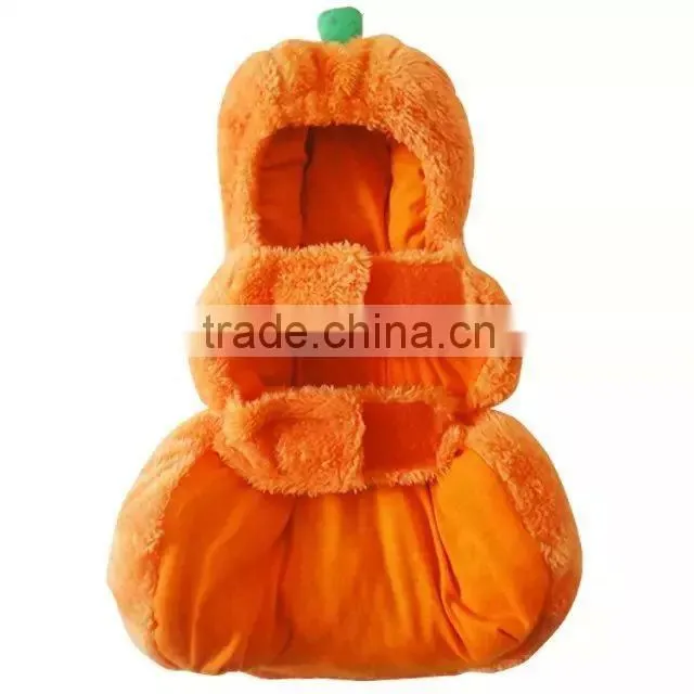 Fall/Winter Clip PP Cotton Layer Knit Cotton Arctic Velvet Stereo Playful Pumpkin Dog Clothes Pet Apparels