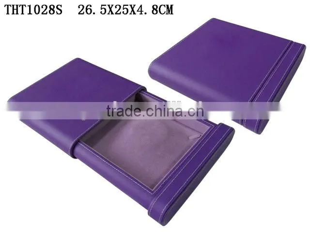 T1028E Custom Faux Leather Unique Drawer Jewelry Earring Box for Necklace