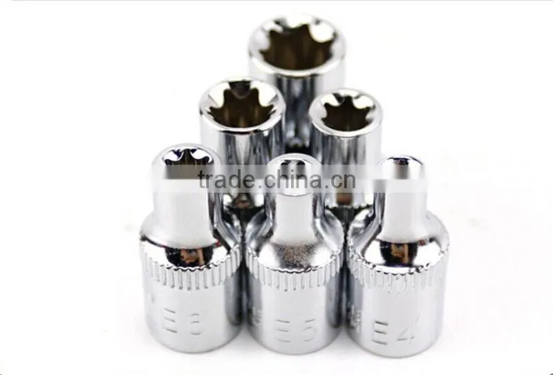 BS-ES1214 Dr. 1/2" Drive Torx socket Femail star socket set