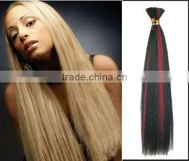 Pure Indian Human Hair Bulk/AAA Grade Pink Human Hair Bulk