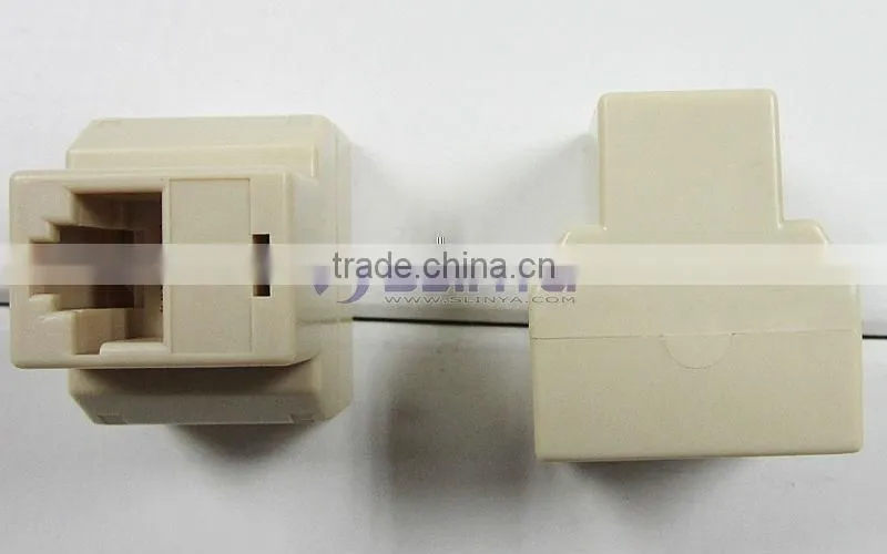 RJ45 Network Cable 1-to-2 Female-Female Spliter Coupler 8P8C
