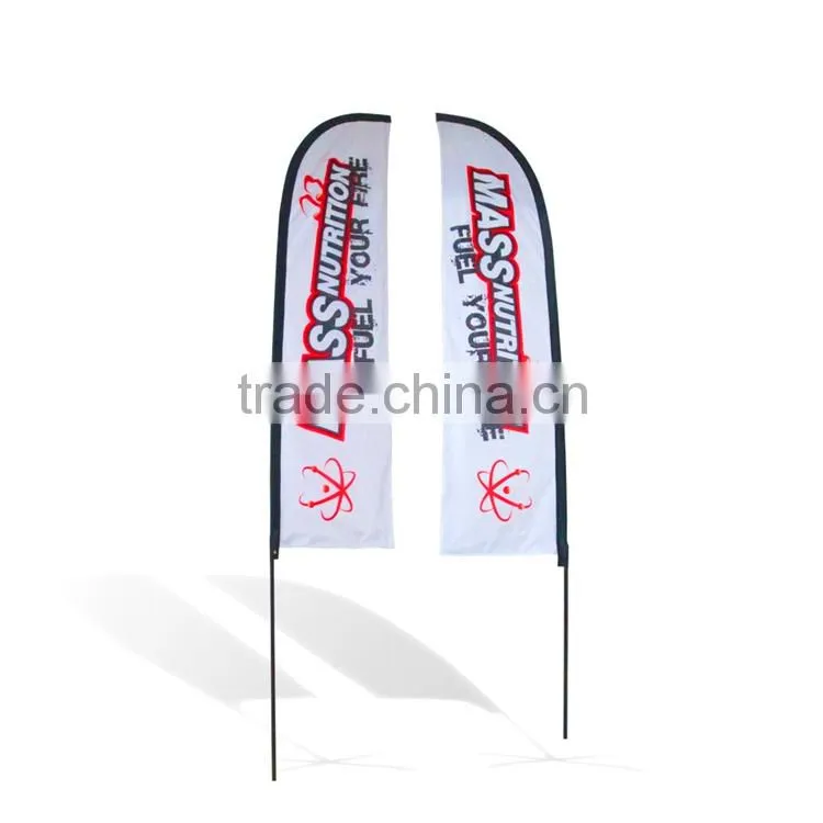 2015 Newest 2015 New Design Oem Service Aluminium Flagpole Feather Banner