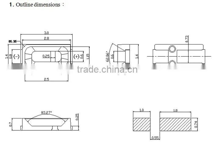 3014 smd led datasheet smd 3014 LED chips
