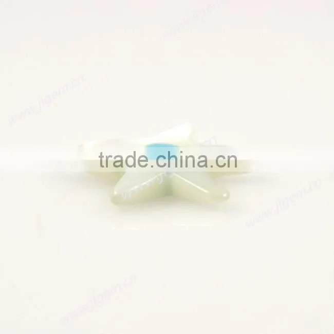 Nature White Sea Star Shape with eyes Mother of Pearl MOP Shell Gems Sale From JL Gems Jewelry