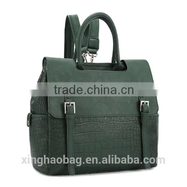 2015 The most popular trendy bag famous designer bag Crocodile leather backpack