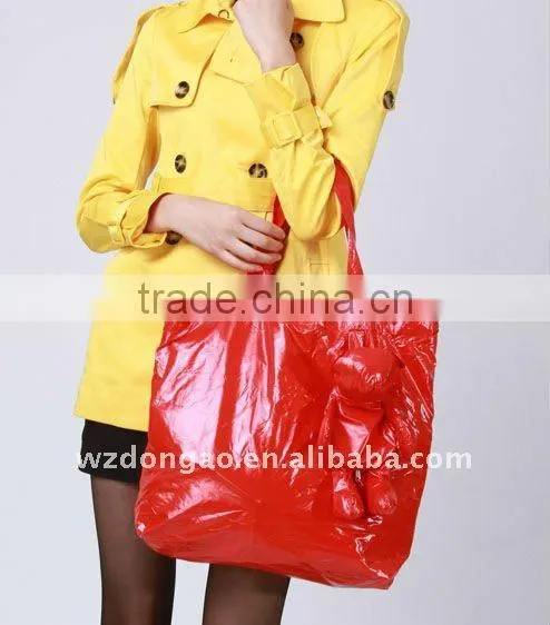 fashion bear foldable shopping bag ,made of polyester pongee