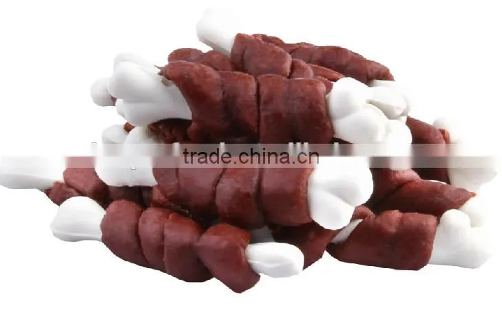 rawhide dog pressed bone dog chew