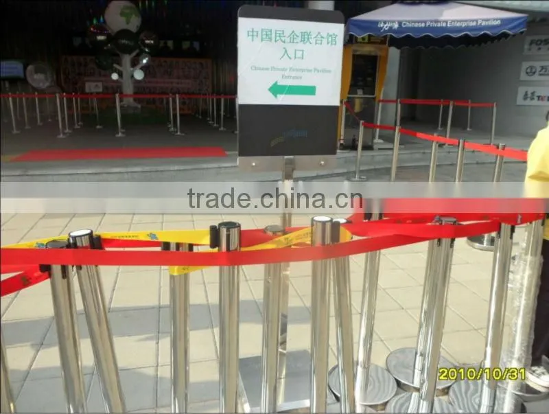 Econo-belt retractable belt barriers available from Barrier Security Products