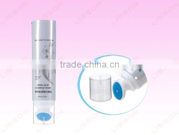 Cosmetic Slanted Brush Round Plastic Tube for Cleaning Cream