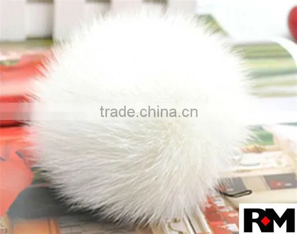 Dyed Color Fox Fur Pom Pom