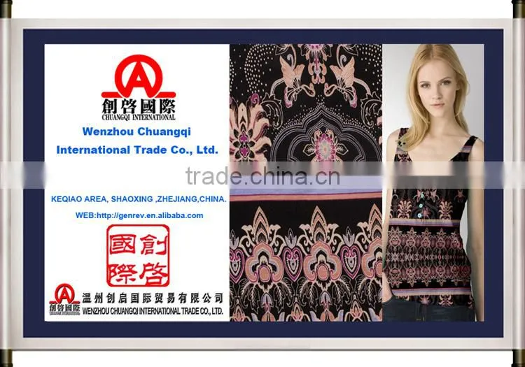 New fashion flower design product china wholesale cotton printing fabric for clothing